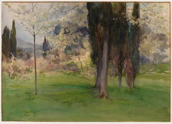 Spring Landscape with Trees